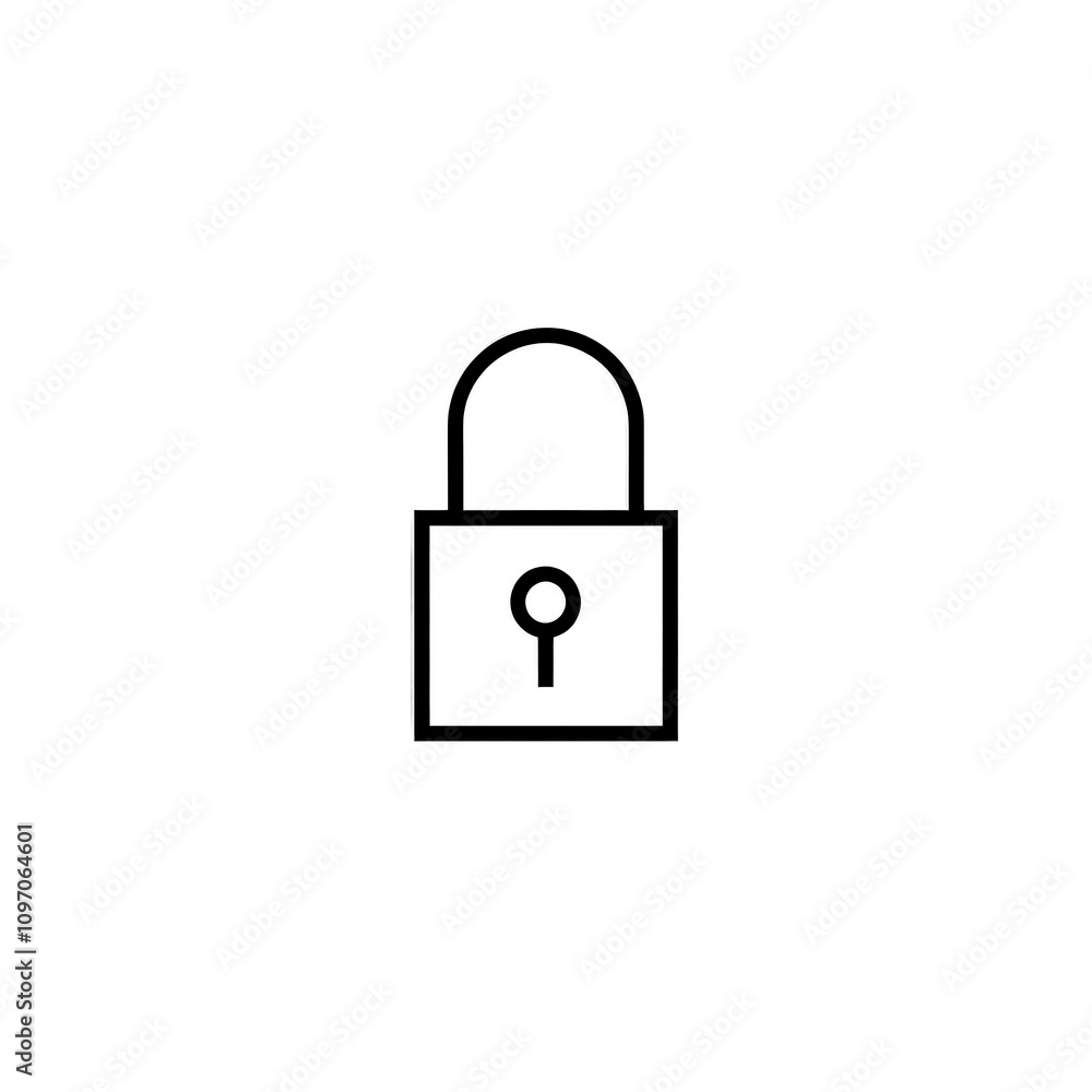 Lock Icon Minimal, Simple Logo Lock Lock Icon Minimal, Simple Logo Lock