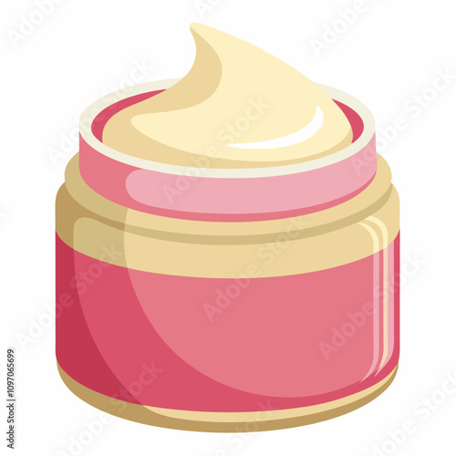 cream jar clipart cartoon Illustration drawing