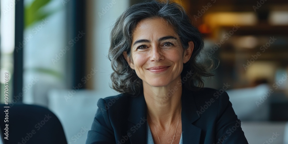Obraz premium Professional Businesswoman in Office Environment