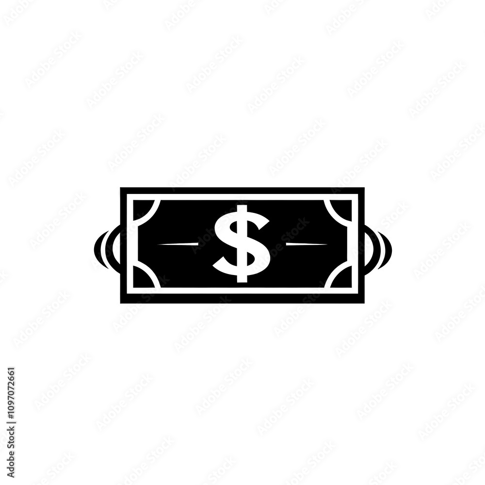 Money Icon, Minimal Simple Logo Money Icon, Minimal Simple Logo