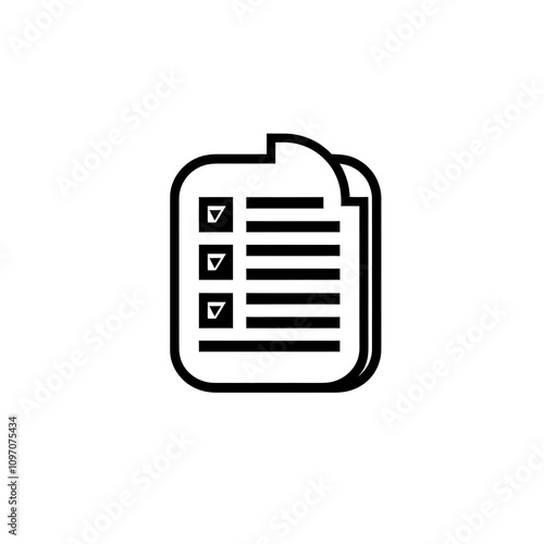 Document Icon, Minimal Simple Logo