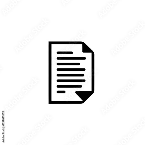 Document Icon, Minimal Simple Logo