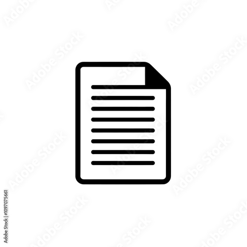 Document Icon, Minimal Simple Logo