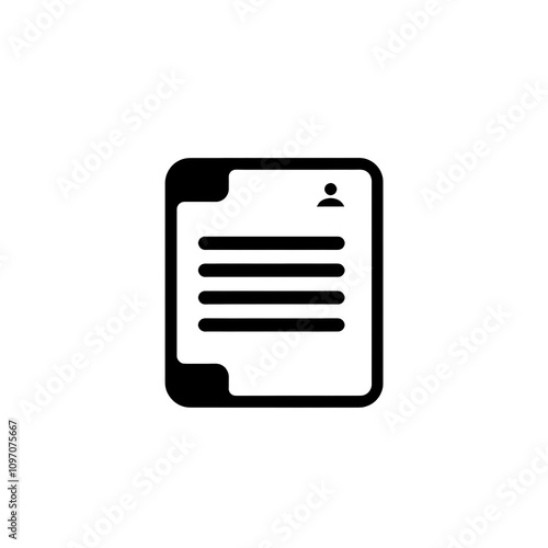 Document Icon, Minimal Simple Logo