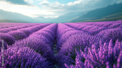 Lavender Field at Sunrise