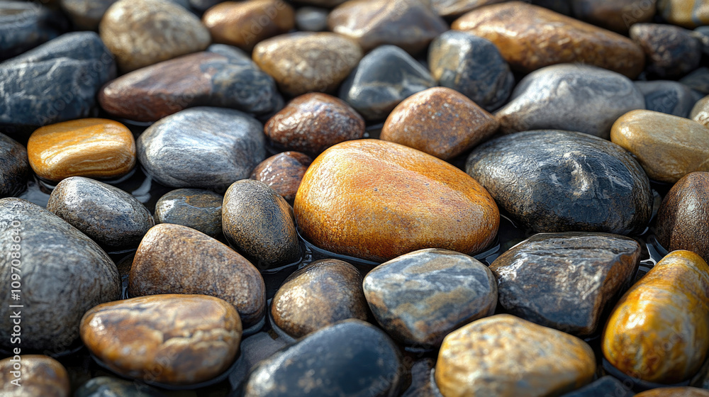 Smooth River Rocks, Pebble Texture Background Smooth River Rocks, Pebble Texture Background