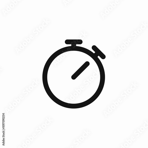 stopwatch timer icon sign vector