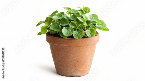 Wallpaper Mural Mini Potted Plant Isolated on White Background for Decorative Use Torontodigital.ca