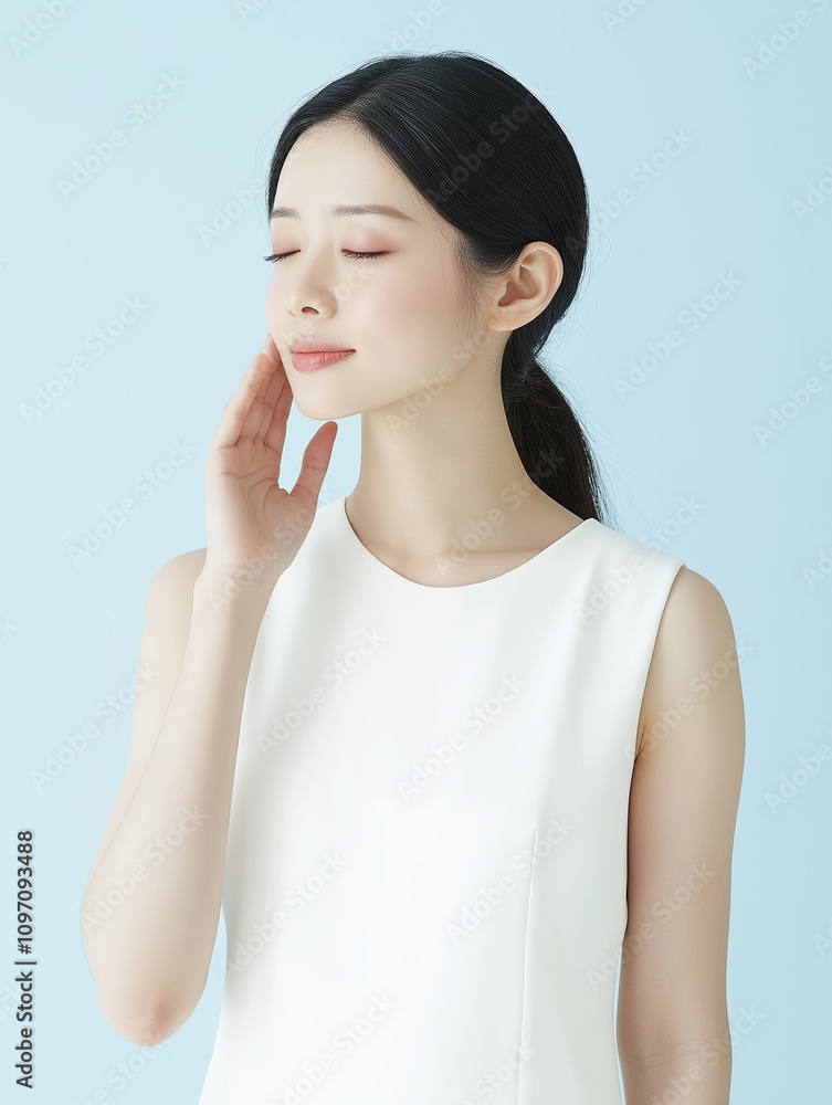 Self-care rituals for inner peace studio setting portrait calm environment close-up viewpoint Self-care rituals for inner peace studio setting portrait calm environment close-up viewpoint