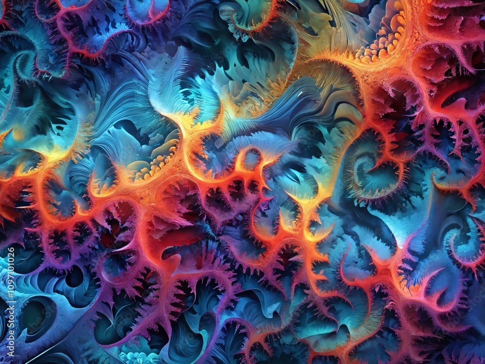 Vibrant abstract design showcasing swirling colors and intricate patterns in a mesmerizing display of creativity Vibrant abstract design showcasing swirling colors and intricate patterns in a mesmerizing display of creativity