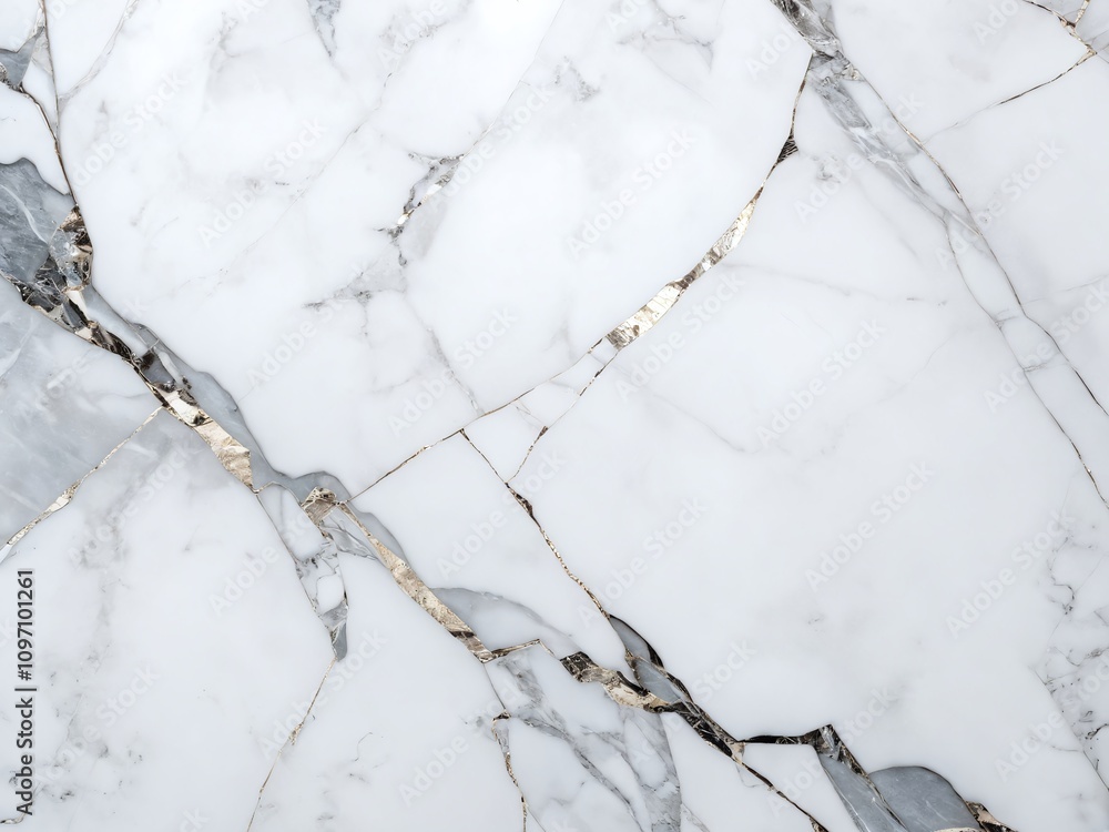 Elegant white marble surface with subtle gold and gray veining for interior design applications Elegant white marble surface with subtle gold and gray veining for interior design applications