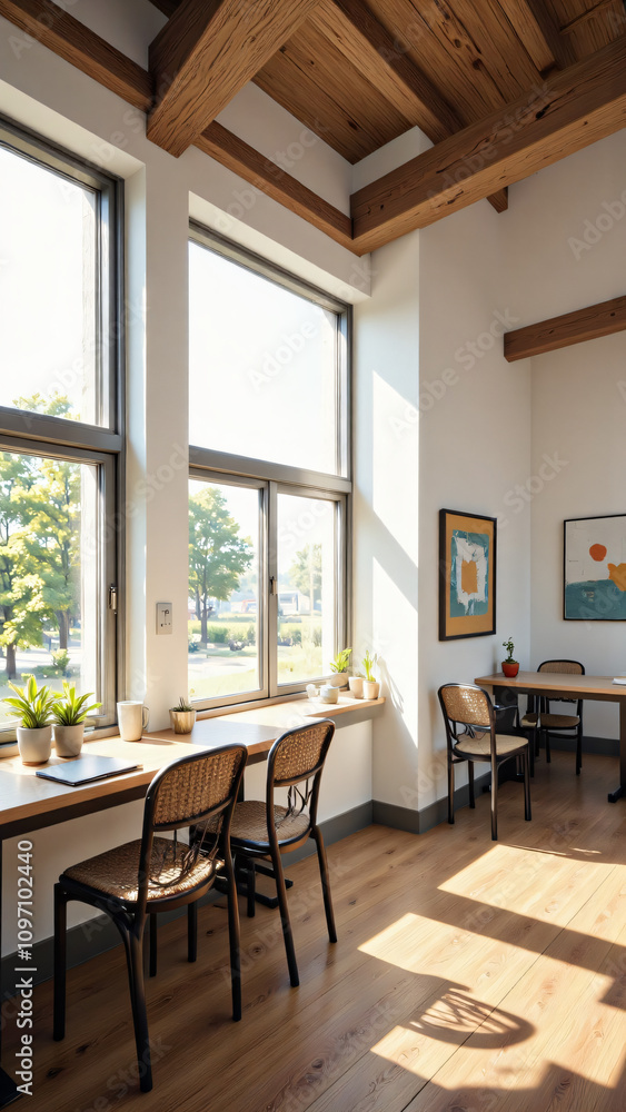 Fototapeta premium living room with fireplace