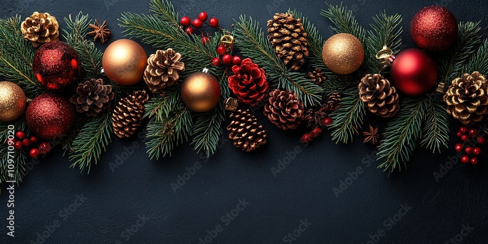 Beautiful festive decorations on the Christmas tree. Close-up. Beautiful Christmas background Beautiful festive decorations on the Christmas tree. Close-up. Beautiful Christmas background