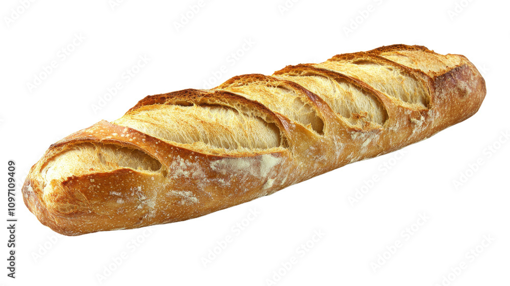 Baguette isolated: Baguette isolated, crunchy texture, fresh loaf, rustic bread, white background, gourmet food shot, healthy snack, crispy bread, delicious. Baguette isolated: Baguette isolated, crunchy texture, fresh loaf, rustic bread, white background, gourmet food shot, healthy snack, crispy bread, delicious.