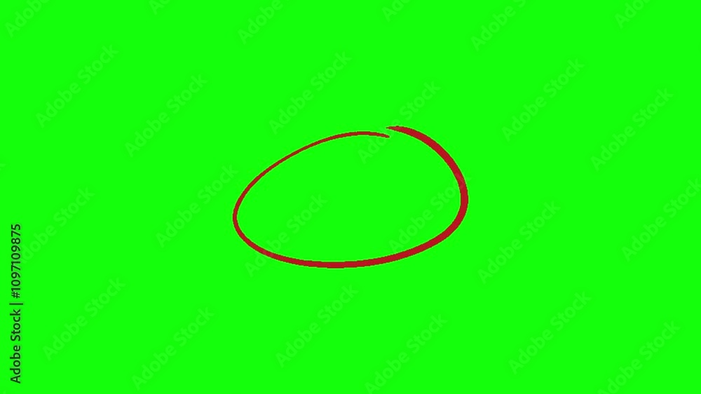 Animated red circle drawn, marker pen style, isolated on transparent background, for composition. Copy space, space for text. Animated red circle drawn, marker pen style, isolated on transparent background, for composition. Copy space, space for text.