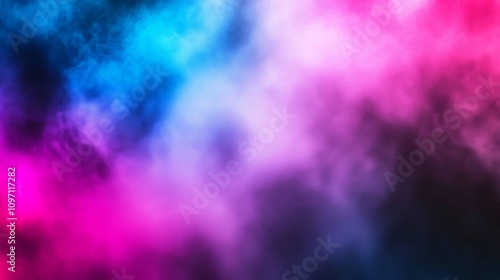 Abstract Pink and Blue Dreamlike Cosmic Art: Ethereal and Moody Fantasy Background