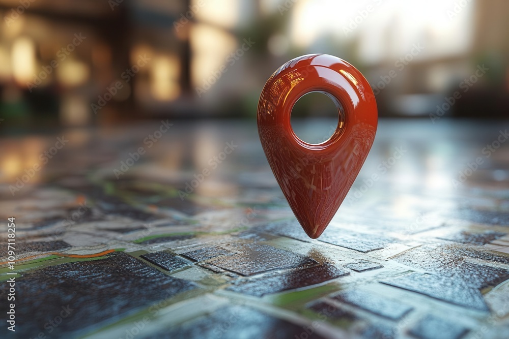 sleek, shiny red location pin rendered in 3d, symbolizing navigation and pinpointing coordinates, set against a minimalist background that emphasizes its modern design sleek, shiny red location pin rendered in 3d, symbolizing navigation and pinpointing coordinates, set against a minimalist background that emphasizes its modern design
