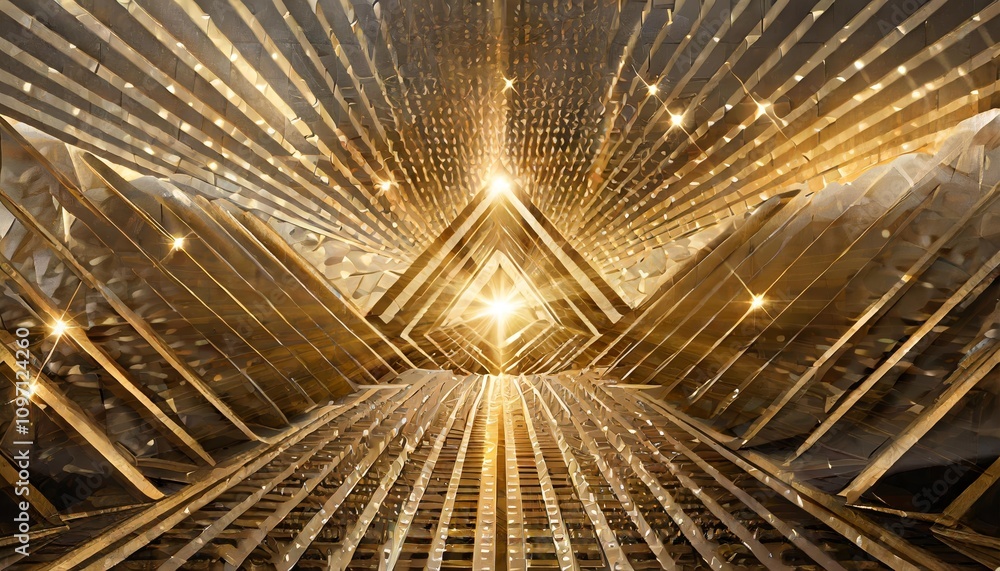 Golden Light Rays Effect with Modern Geometric Shapes - Abstract Gold Illumination, Perfect for Elegant Backgrounds, Branding, Luxury Design, Art Projects, and Stylish Visual Content Golden Light Rays Effect with Modern Geometric Shapes - Abstract Gold Illumination, Perfect for Elegant Backgrounds, Branding, Luxury Design, Art Projects, and Stylish Visual Content