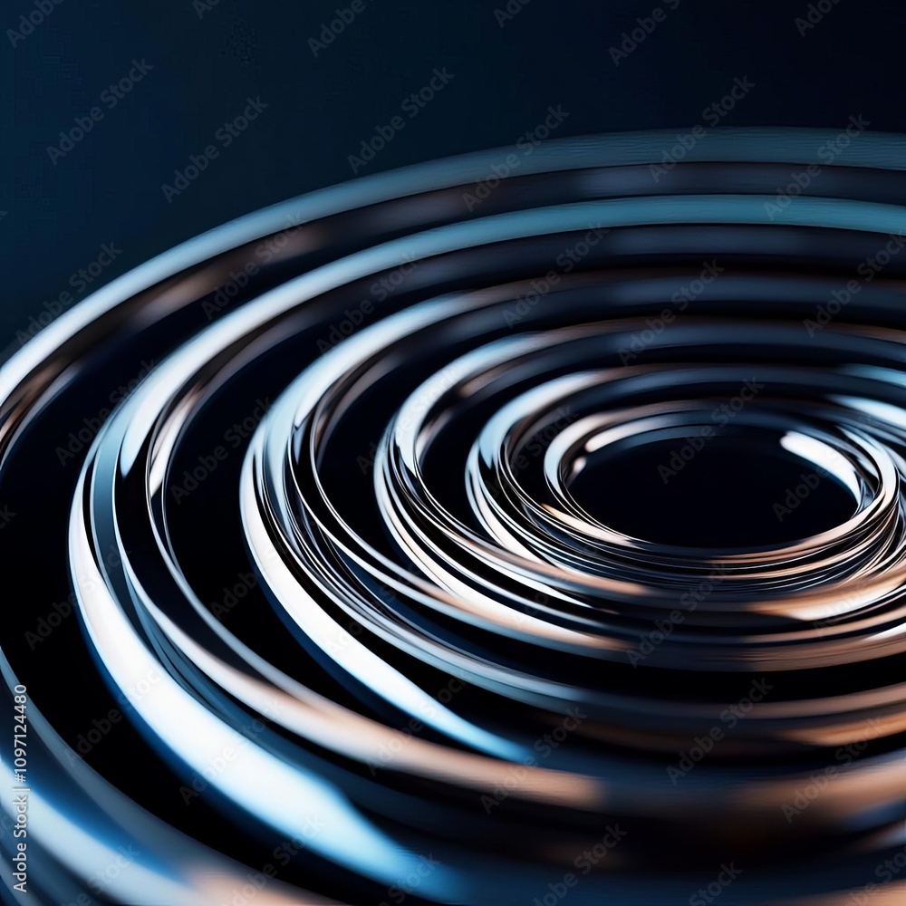 Abstract view of overlapping metal lenses, concentric patterns creating visual harmony, abstract lens art, geometric rhythm Abstract view of overlapping metal lenses, concentric patterns creating visual harmony, abstract lens art, geometric rhythm