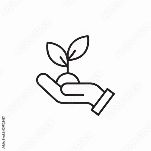 nature care icon sign vector