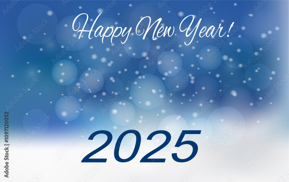 New year 2025 blue and white. Blue background, holiday design template for holiday greeting card, invitation, calendar poster, banner.Vector illustration New year 2025 blue and white. Blue background, holiday design template for holiday greeting card, invitation, calendar poster, banner.Vector illustration