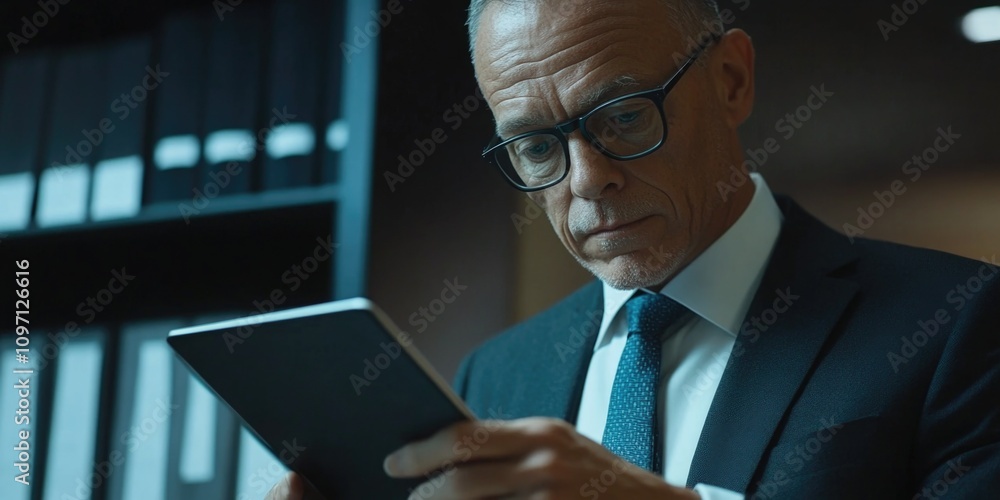 Busy Executive Reading Busy Executive Reading