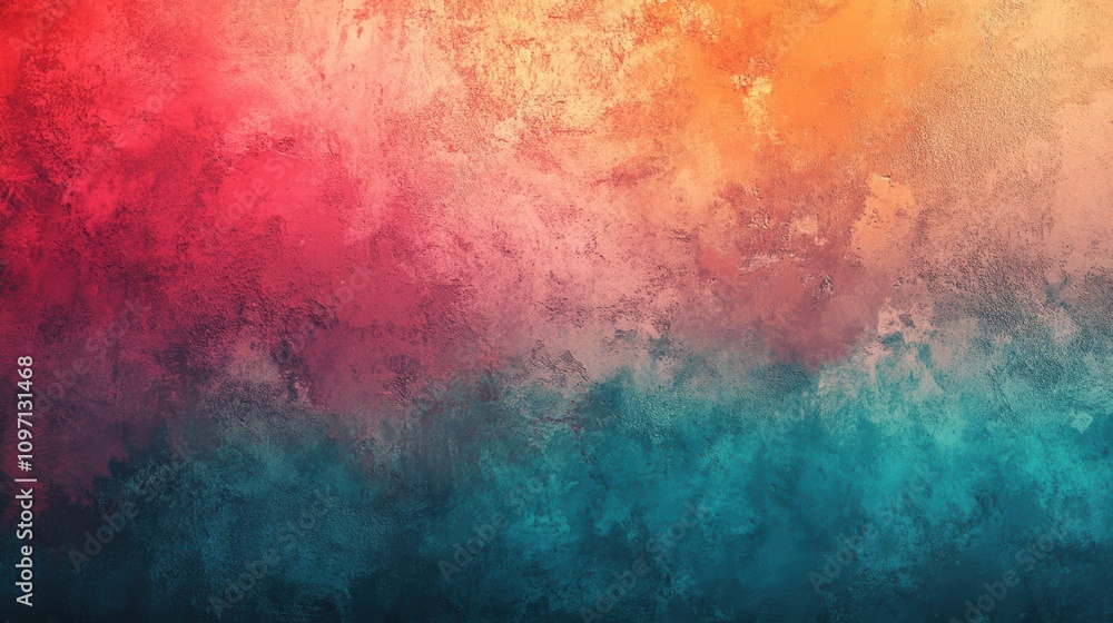 Obraz premium Abstract gradient artwork with vibrant colors transitioning from red to blue.