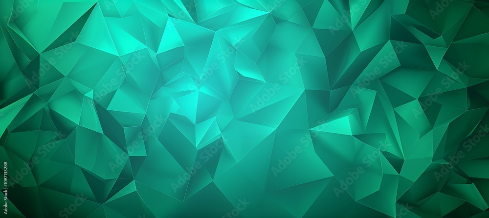 Elegant Green Geometric Crystal-Inspired Background with an Abstract Symmetrical Aesthetic for Digital and Print Designs Elegant Green Geometric Crystal-Inspired Background with an Abstract Symmetrical Aesthetic for Digital and Print Designs