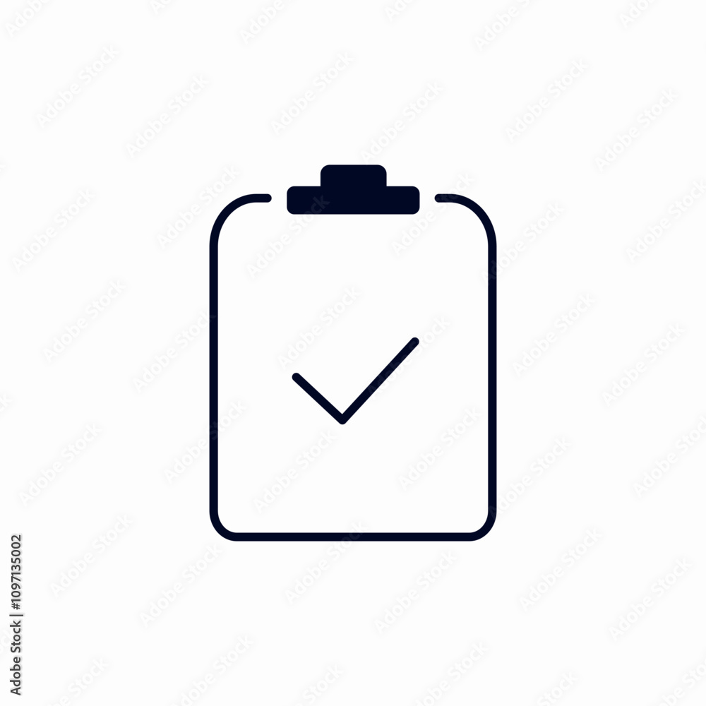 clipboard check mark icon sign vector clipboard check mark icon sign vector