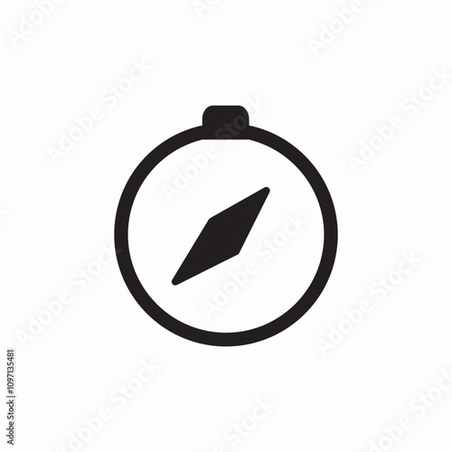 compass navigation icon sign vector