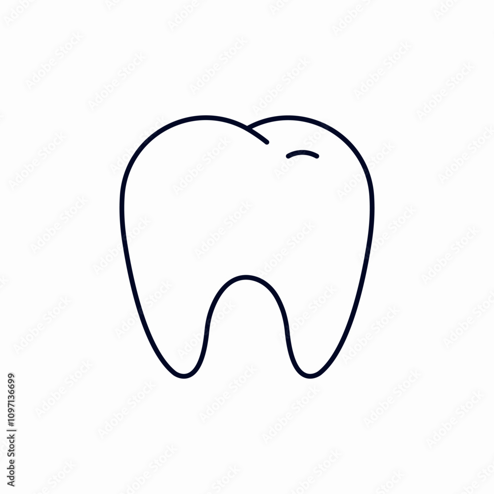 tooth dental icon sign vector tooth dental icon sign vector