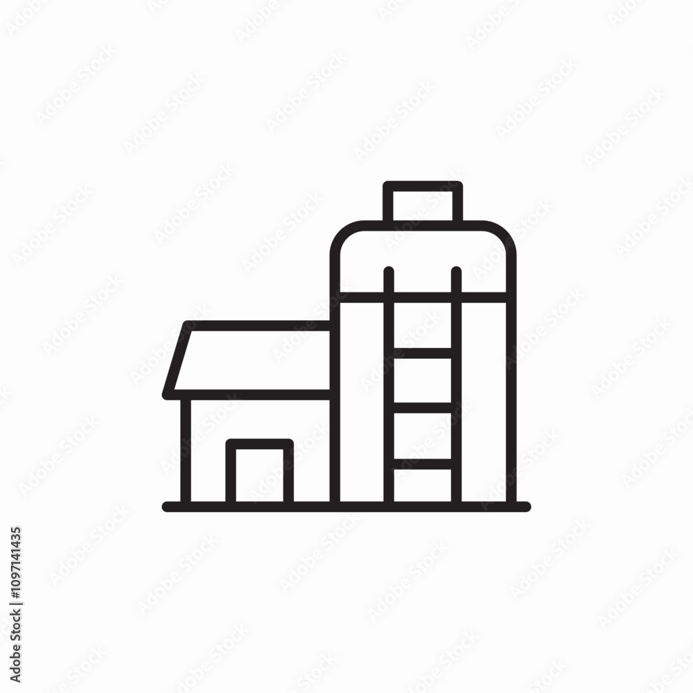 farm barn icon sign vector farm barn icon sign vector
