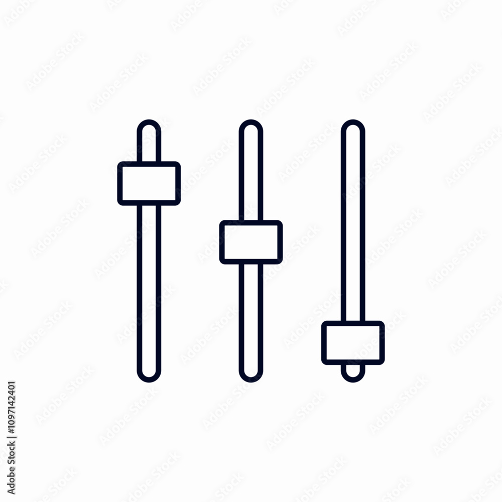 sound mixer equalizer icon sign vector sound mixer equalizer icon sign vector