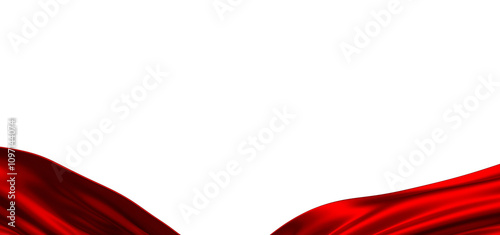 Smooth elegant red cloth is...