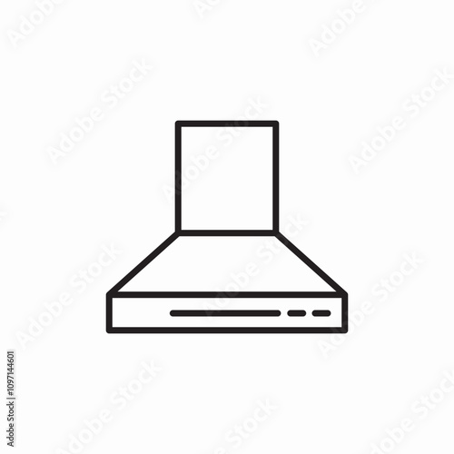 aspirator hood icon sign vector