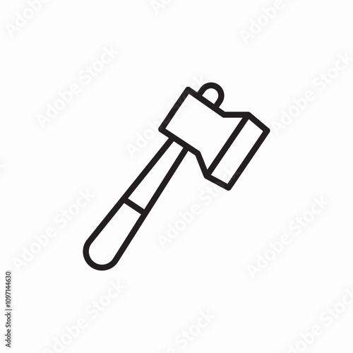 axe cut icon sign vector