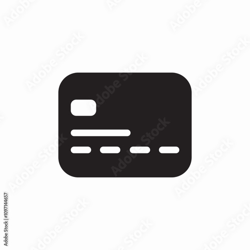bank card icon sign vector