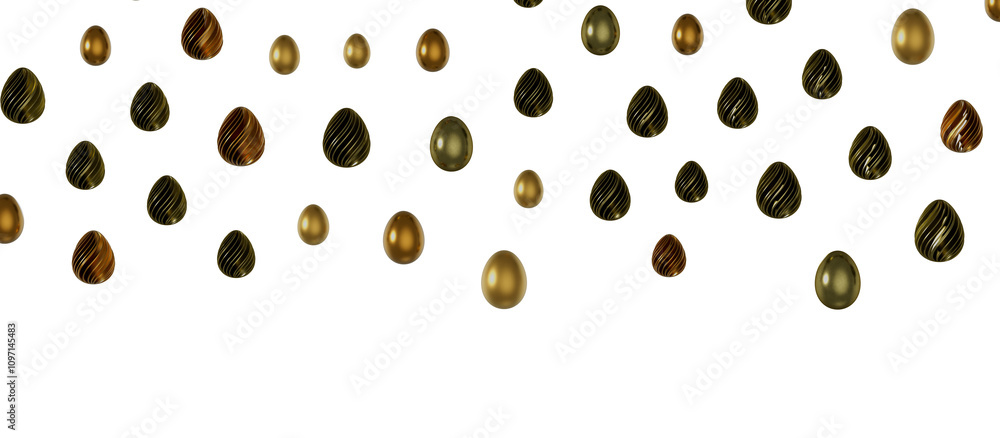 Set of different 3D realistic, shiny, golden, Set of different 3D realistic, shiny, golden,
