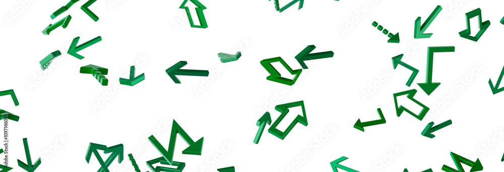 Green Arrows Background