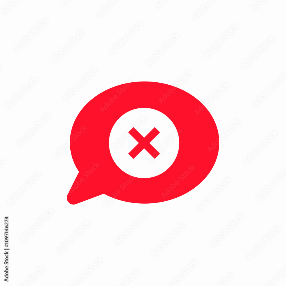 delete chat speech bubble icon sign vector delete chat speech bubble icon sign vector