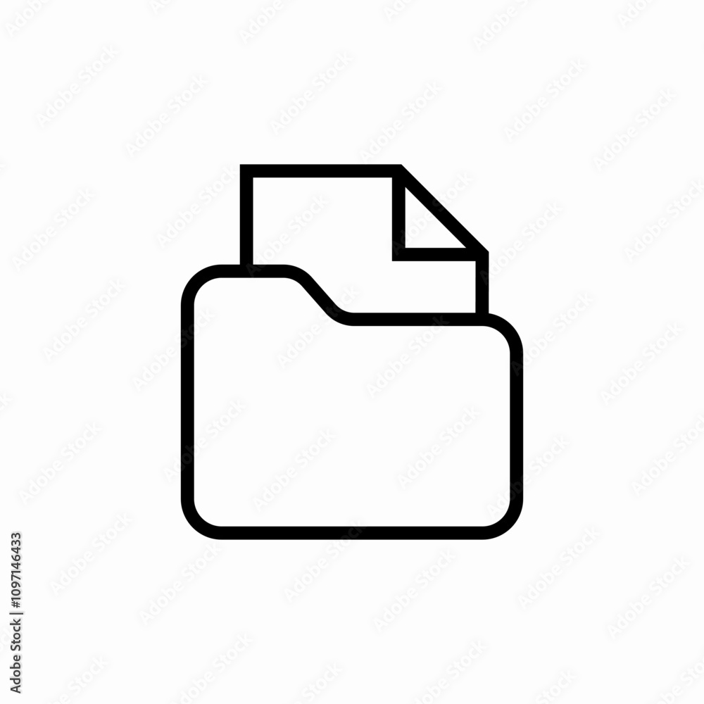 folder file icon sign vector