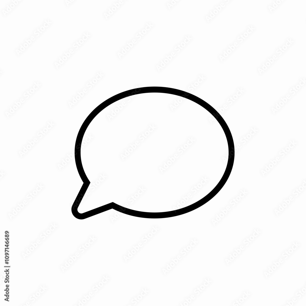 speech bubble icon sign vector speech bubble icon sign vector