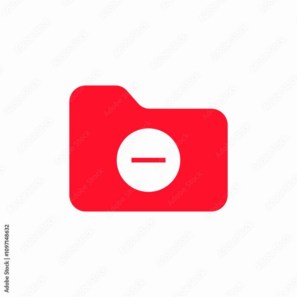minus remove folder icon sign vector minus remove folder icon sign vector