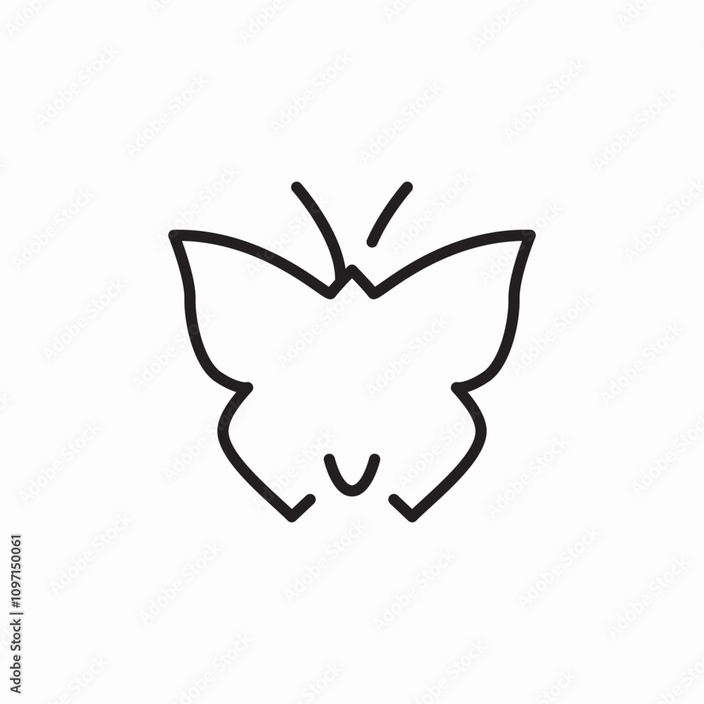 butterfly insect icon sign vector butterfly insect icon sign vector