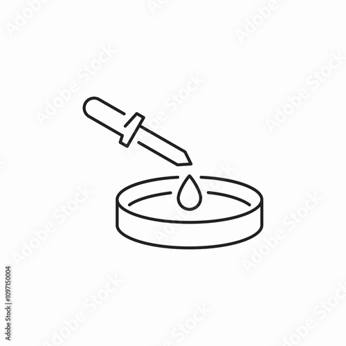biology pipette icon sign vector