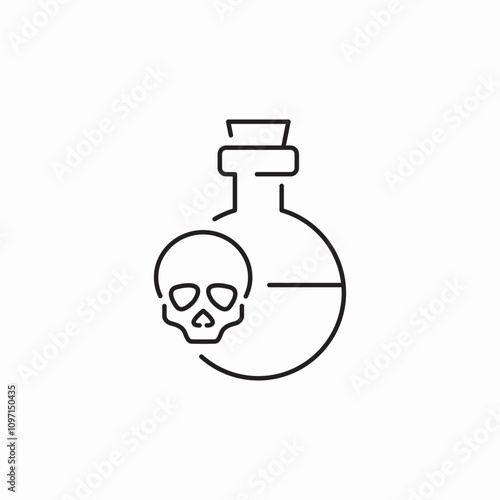 poison liquid icon sign vector photo