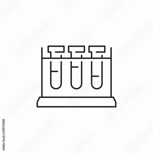 chemistry flasks icon sign vector