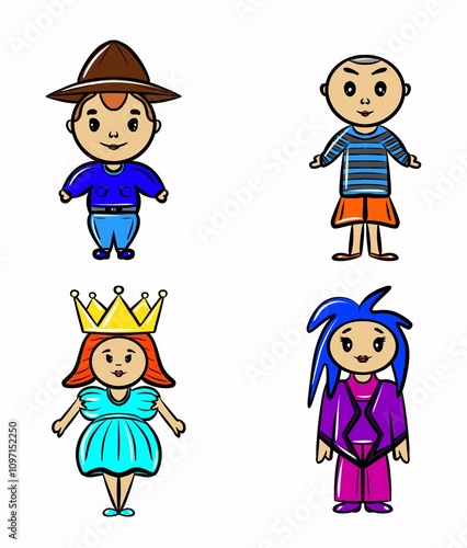 cartoon characters for the game