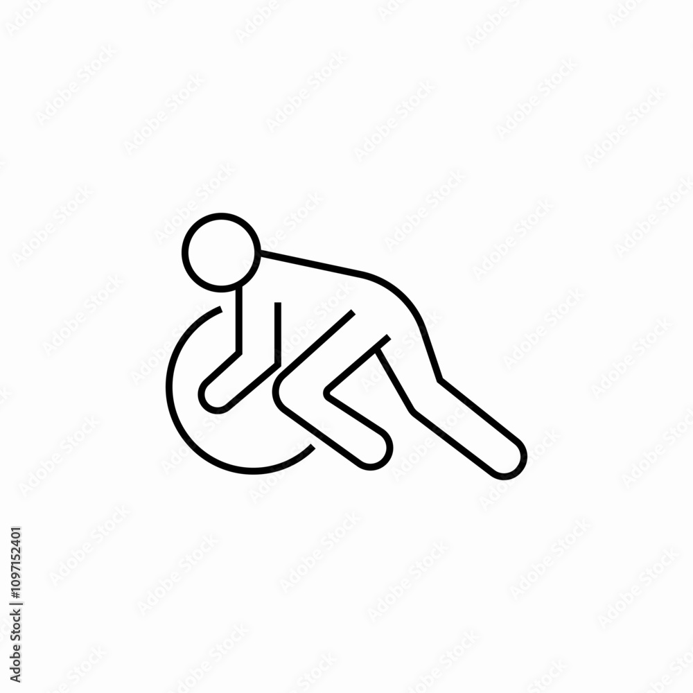 fitness ball icon sign vector fitness ball icon sign vector
