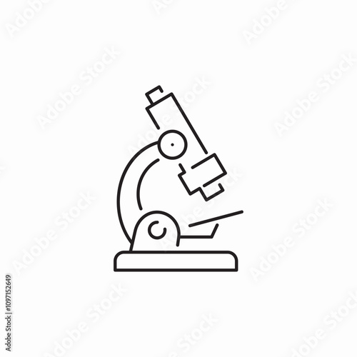 microscope biology icon sign vector